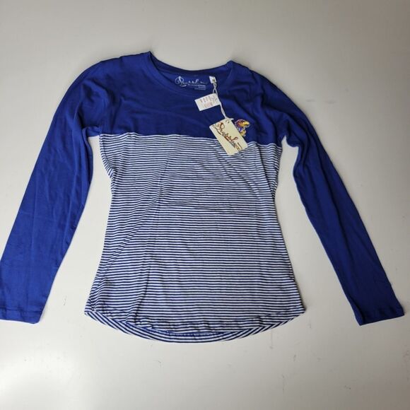 NEW KU KANSAS JAYHAWKS LONG SLEEVE EMBROIDERED TOP M MEDIUM NWT - Picture 9 of 9